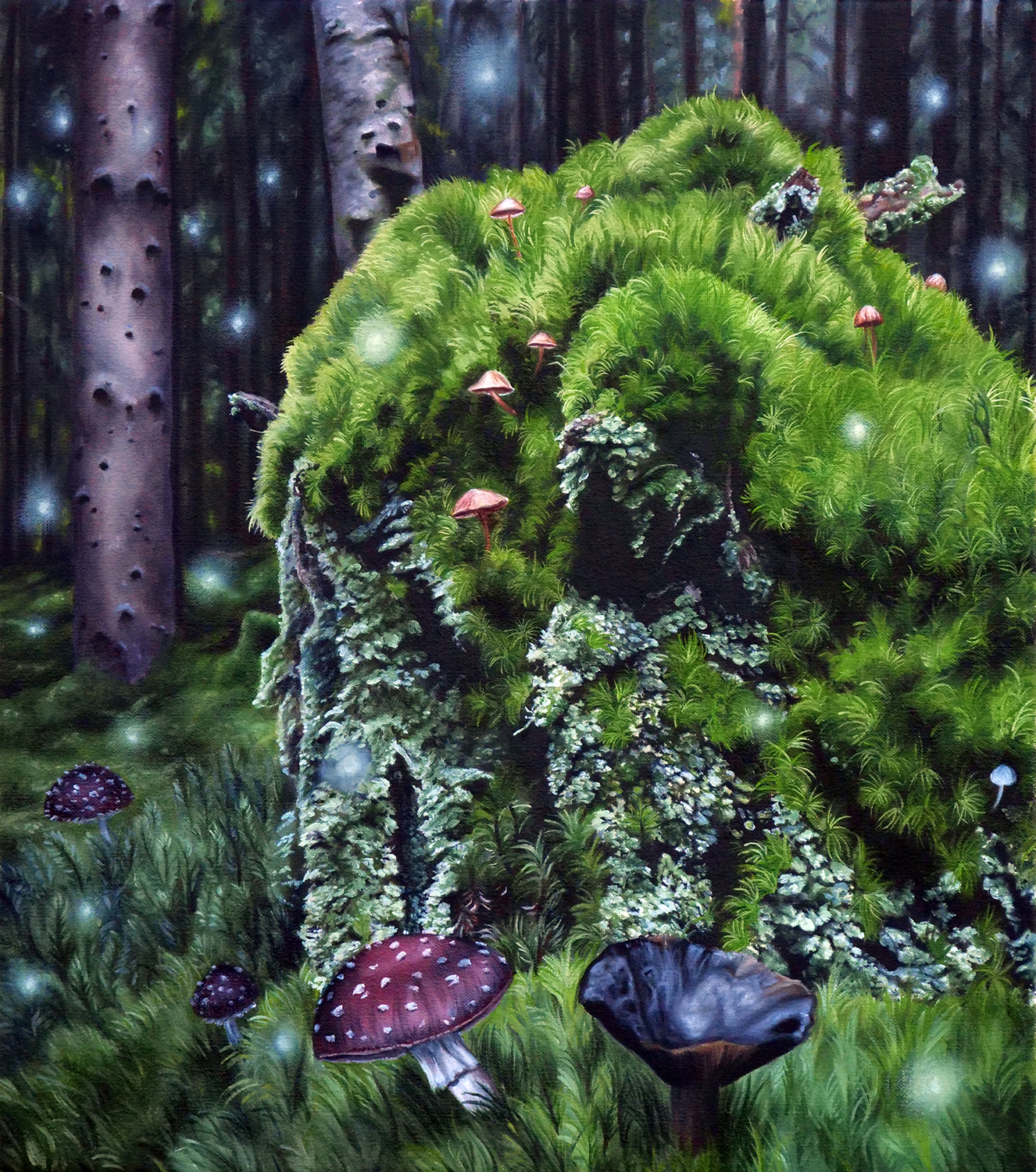 Hidden Realms by Christina Rigdeway full oil painting