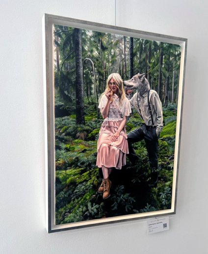 image of sweet nothings framed on wall of galleri melefors