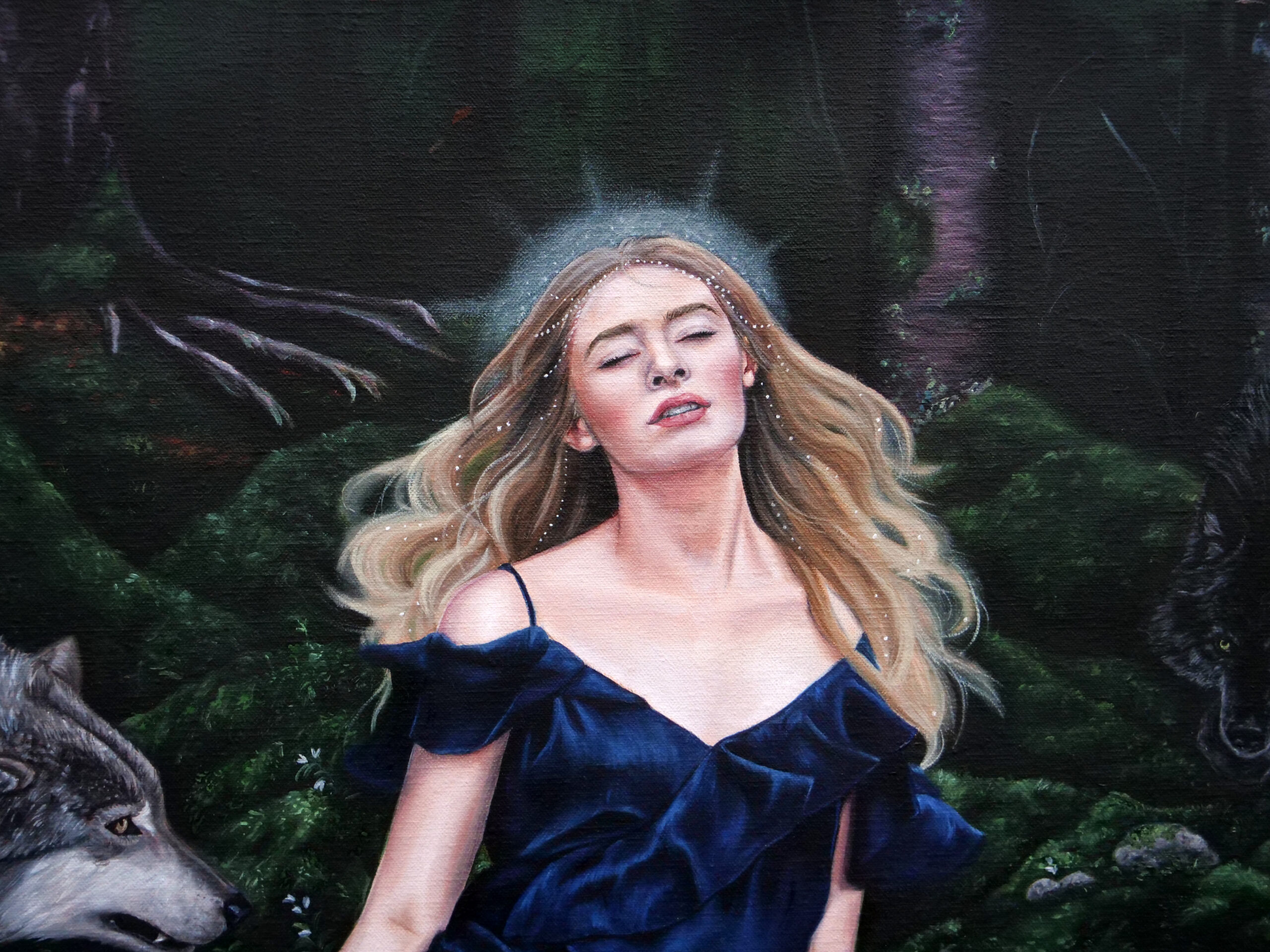 detail shot of girl surrender by christina ridgeway