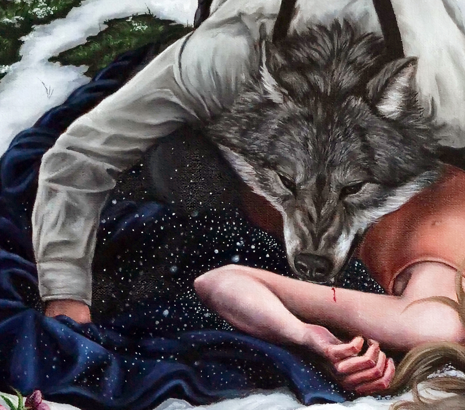 detail of wolf the lovers christina ridgeway