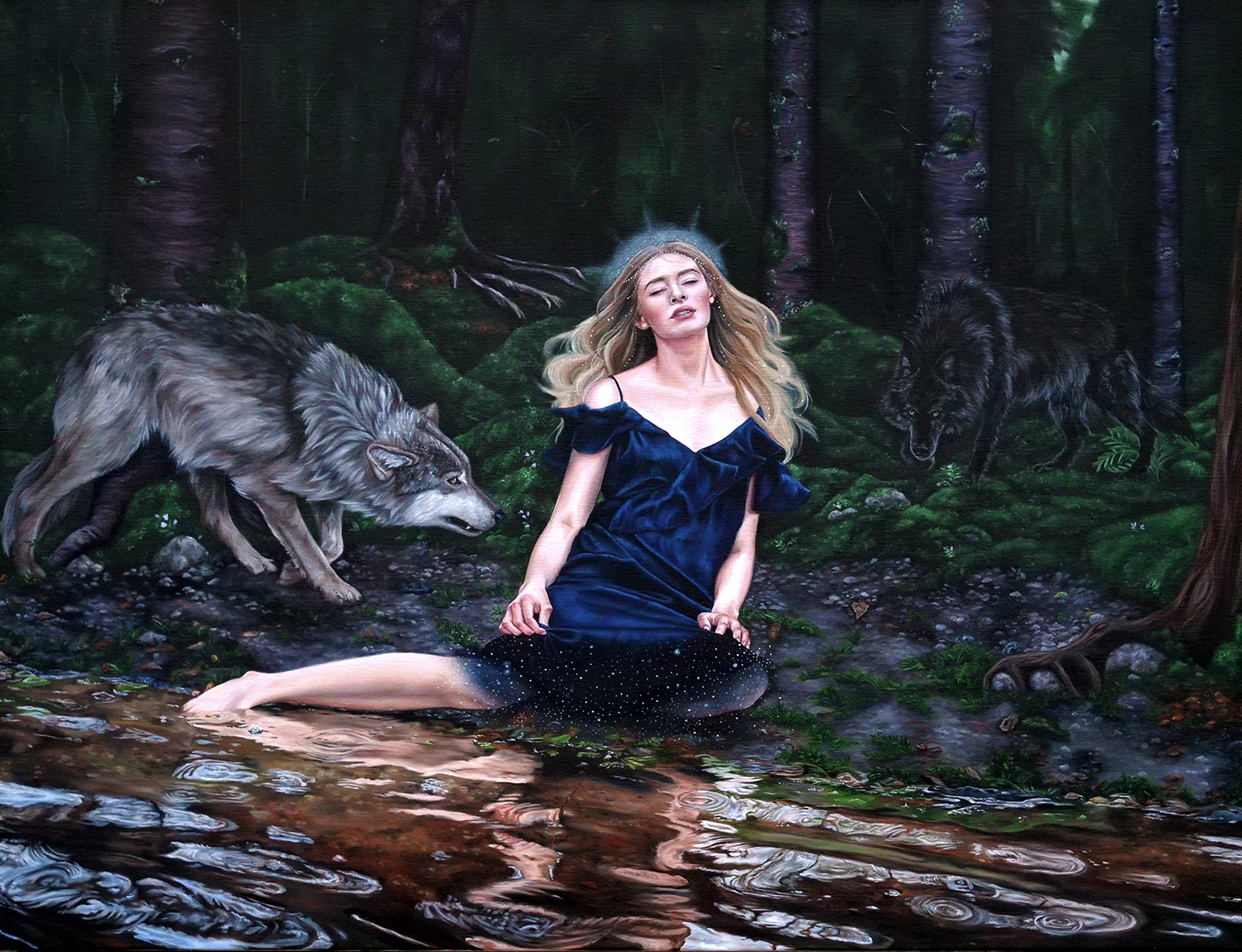 Surrender oil painting by Christina Ridgeway