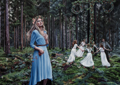 midsommar painting ashes we all fall down by christina ridgeway